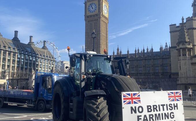 Farmers returned to Parliament Square for the second time to fight for the future of food security in the UK. (All Farmers)