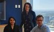  Petra data scientist Sonali Ruhane, technical director Zeljka Pokrajcic and head of partnerships and strategic growth Leon Morgan at the firm’s new Perth, Australia office