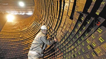 Linha de produção da RHI Magnesita