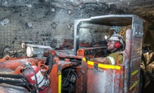  Underground at Wollongong Coal's Russell Vale mine.