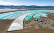 Lithium evaporation ponds in Argentina