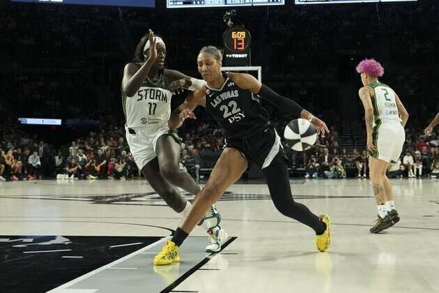 Aces' A'ja Wilson, after historic night, takes aim at Fire