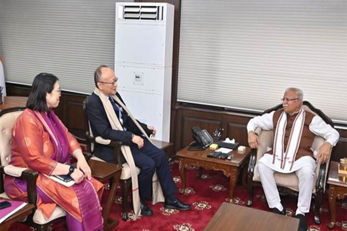 Union Minister Manohar Lal Khattar meets President Asian Development Bank Masato Kanda