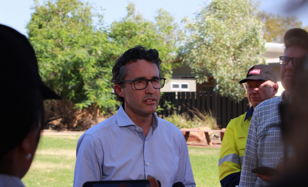 Rio Tinto iron ore CEO Simon Trott in Roebourne Oct 2023