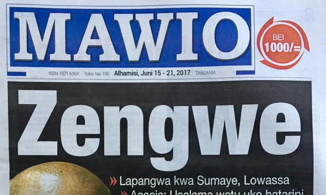 Editor of suspended Tanzania paper 'threatened' Editor of suspended Tanzania paper 'threatened'