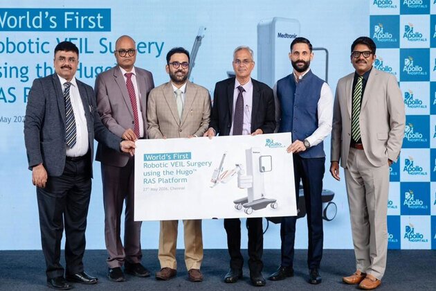 Apollo Hospitals Chennai Performs World's First Robotic Cancer Surgery for Lymph Node Removal Using Hugo RAS Platform via Lateral Approach