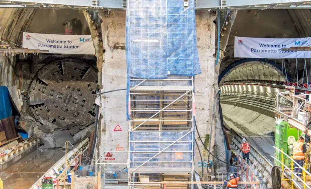 Tunnelling for the Sydney Metro West project is nearly 90% complete, with the arrival of two tunnel boring machines (TBMs) at Parramatta’s metro station site