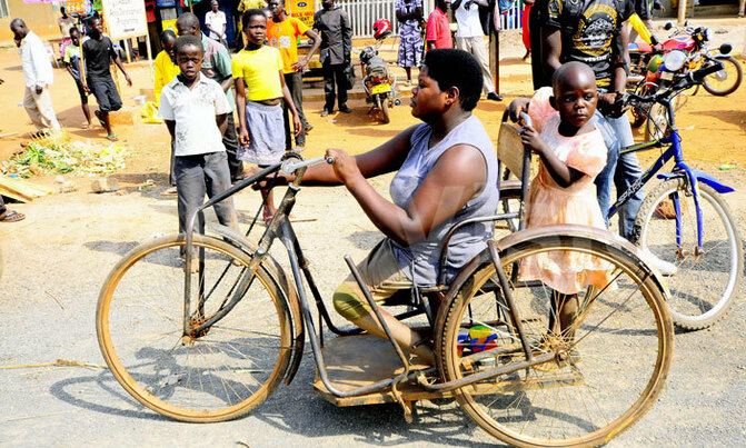 Picture of the day: A disabled woman in Kamdini Picture of the day: A disabled woman in Kamdini