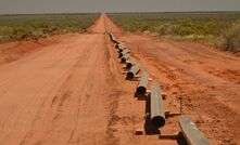 Stringing of the Northern Gas Pipeline.