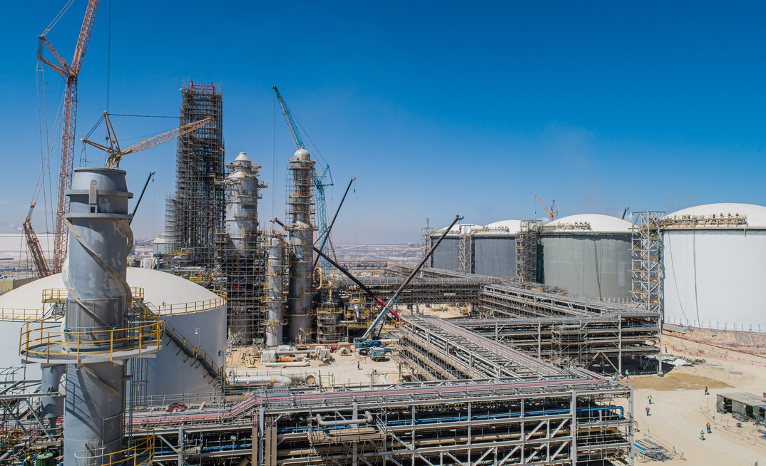  The plan involves using sulfur to convert phosphogypsum into a usable product during a process called calcination. Photo: Ma'aden