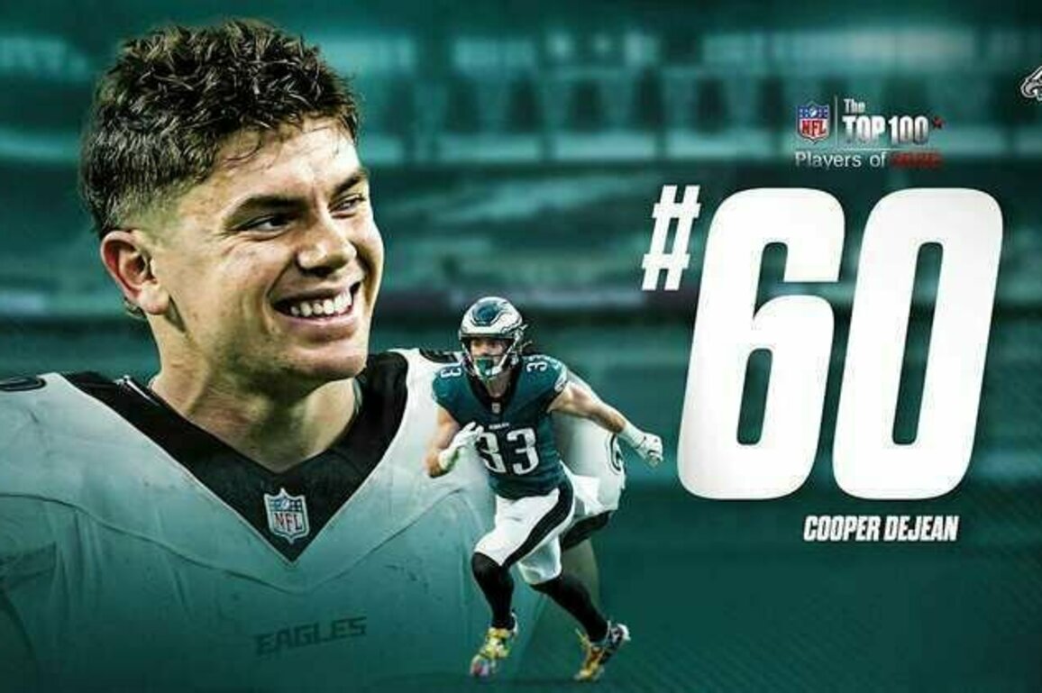 Cooper DeJean ranked No. 60 in NFL's Top 100 Players of 2025