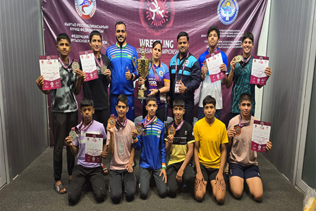 Indian Under-15 wrestling teams shine at 2025 Asian Championships in Bishkek