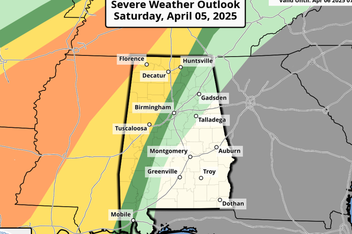 Bill Murray- Severe threat for Alabama tonight through Sunday afternoon  Center