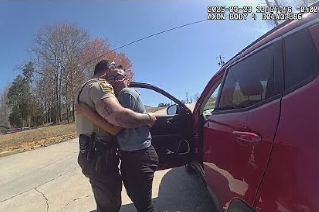 Tense traffic stop turns into heartwarming moment as Cabarrus deputy encourages struggling woman