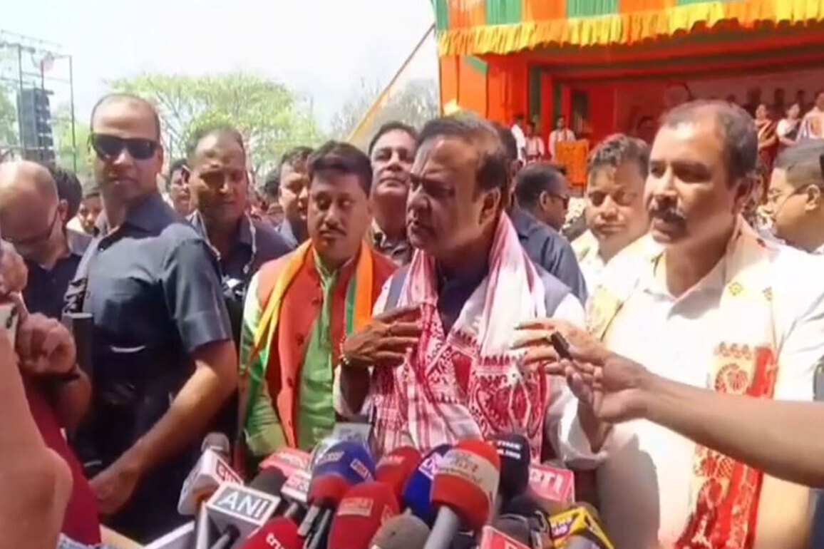 Assam CM holds election campaign for BJP candidate Sibu Misra in Lanka