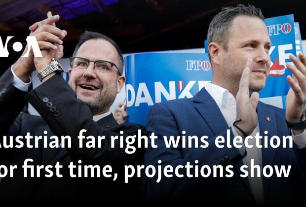 Austrian far right wins election for first time, projections show