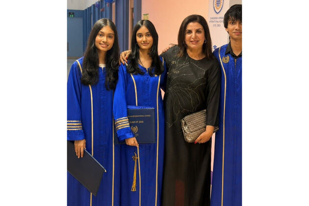 Proud mom Farah Khan celebrates her triplets Diva, Anya, Czar's graduation moment, says "They can fly as high as they dream"