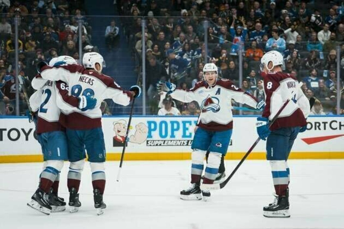 NHL roundup: Gavin Brindley's OT goal pushes Avalanche past Canucks