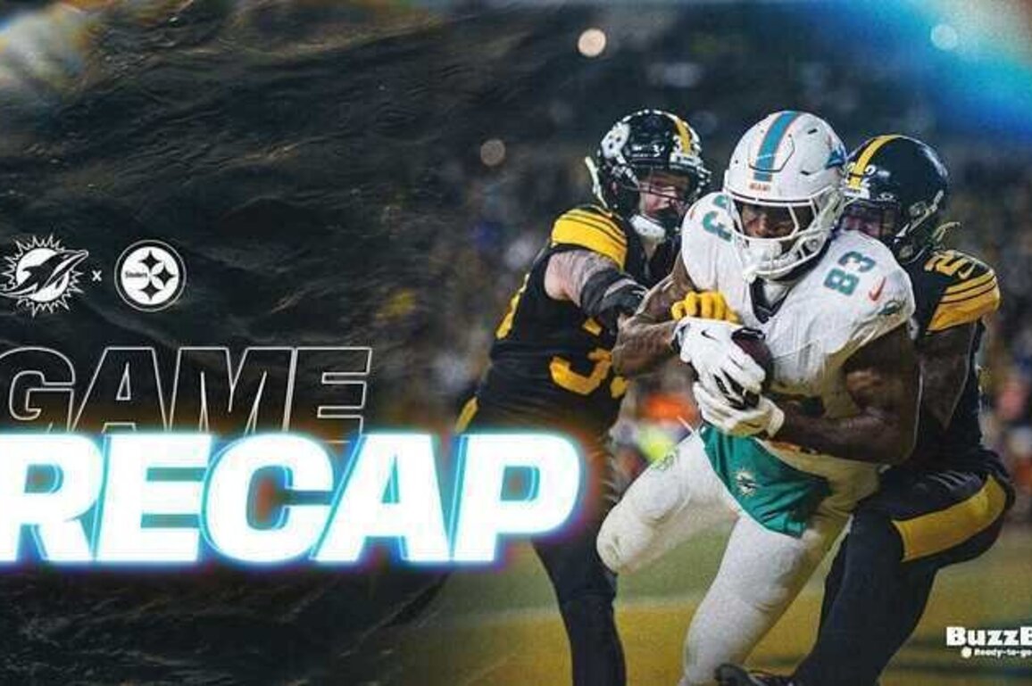Game Recap: Dolphins Fall to Steelers, 2815, on Monday Night Football