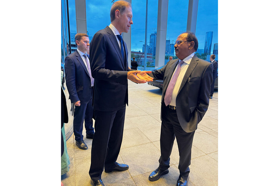 NSA Doval meets First Dy PM of Russia, exchanges views on regional, global developments
