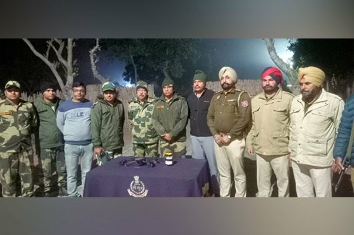 BSF, Punjab police recover Pak drone with narcotics in Amritsar