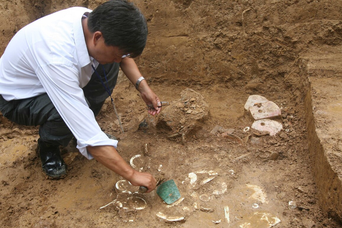 CHINA-ANHUI-MA'ANSHAN-LINGJIATAN RELICS SITE-EXCAVATION (CN)
