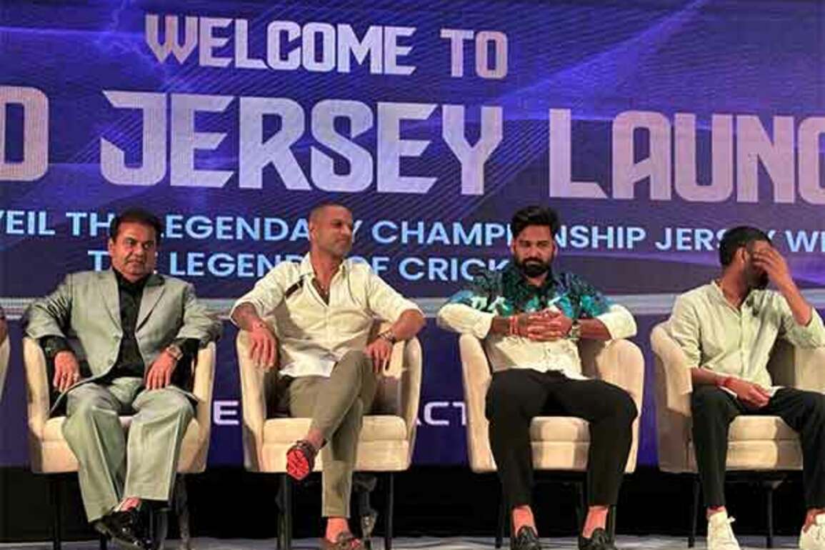 Shikhar Dhawan unveils jerseys for Intercontinental Legends Championship ahead of May 27 kick-off