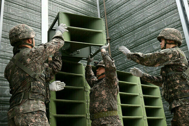 South Korea silences loudspeakers in gesture toward North