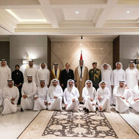 In presence of Prime Minister of Pakistan, Crown Prince of Abu Dhabi meets diplomats, staff at UAE Embassy in Islamabad