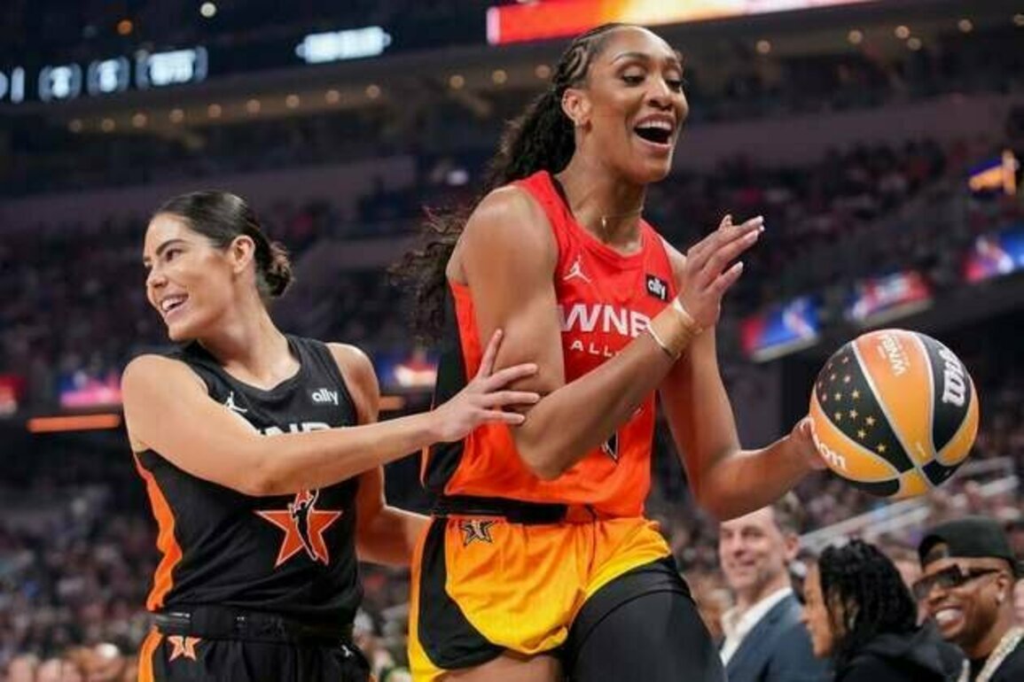 A'ja Wilson pours in 34 points as Aces down Sparks