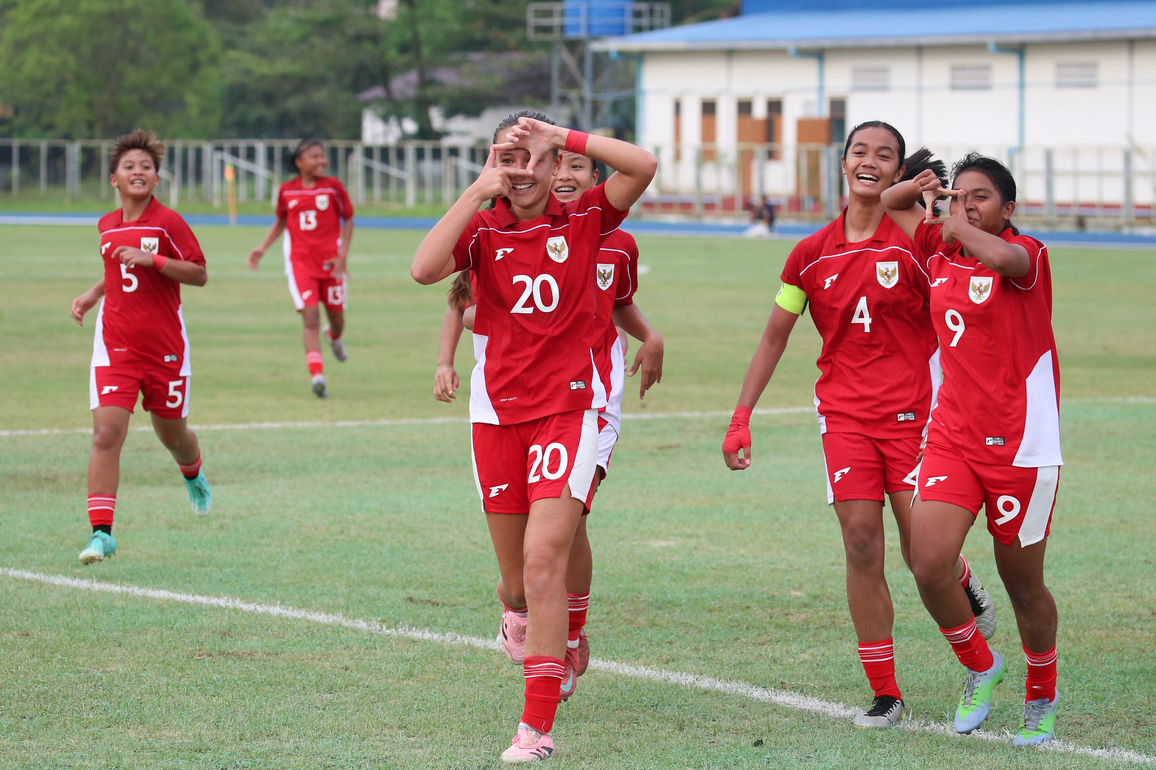 (SP)MYANMAR-YANGON-FOOTBALL-AFC U17 WOMEN'S ASIAN CUP-CHINA'S MACAO VS INDONESIA