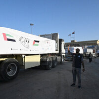 'Operation Chivalrous Knight 3' reinforces UAE support for Gaza with 249th convoy, loaded with 195 tonnes of relief materials