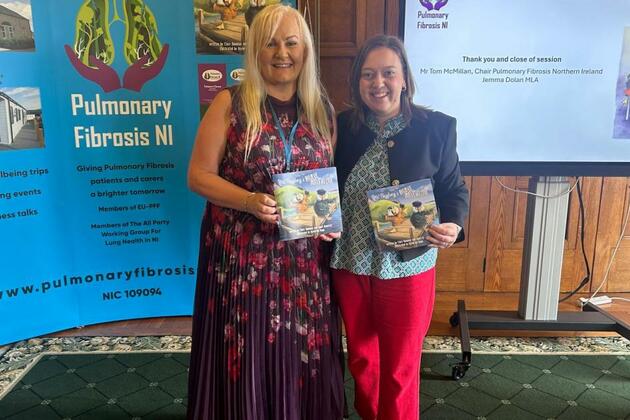 Pulmonary Fibrosis book receives special Stormont reception