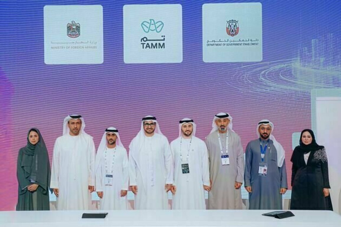 MoFA, Department of Government - Abu Dhabi Enablement sign cooperation agreement to integrate MoFA Services on 'TAMM' Platform