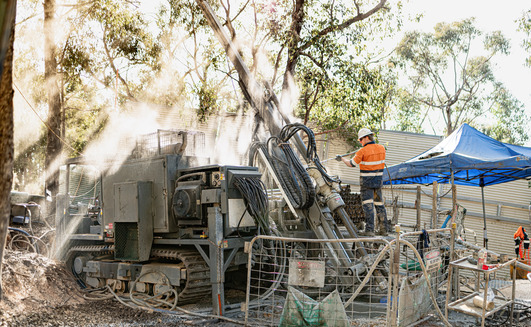Sunday Creek drilling