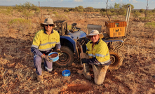 Soil sampling at the Dottyback prospect