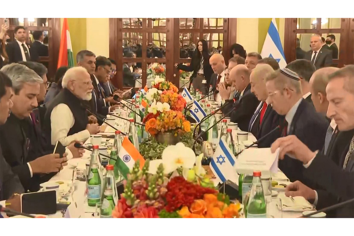 PM Modi, Israeli counterpart Netanyahu hold high-level delegation talks in Jerusalem to bolster bilateral ties