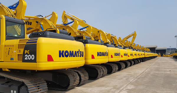 Komatsu surges in June results