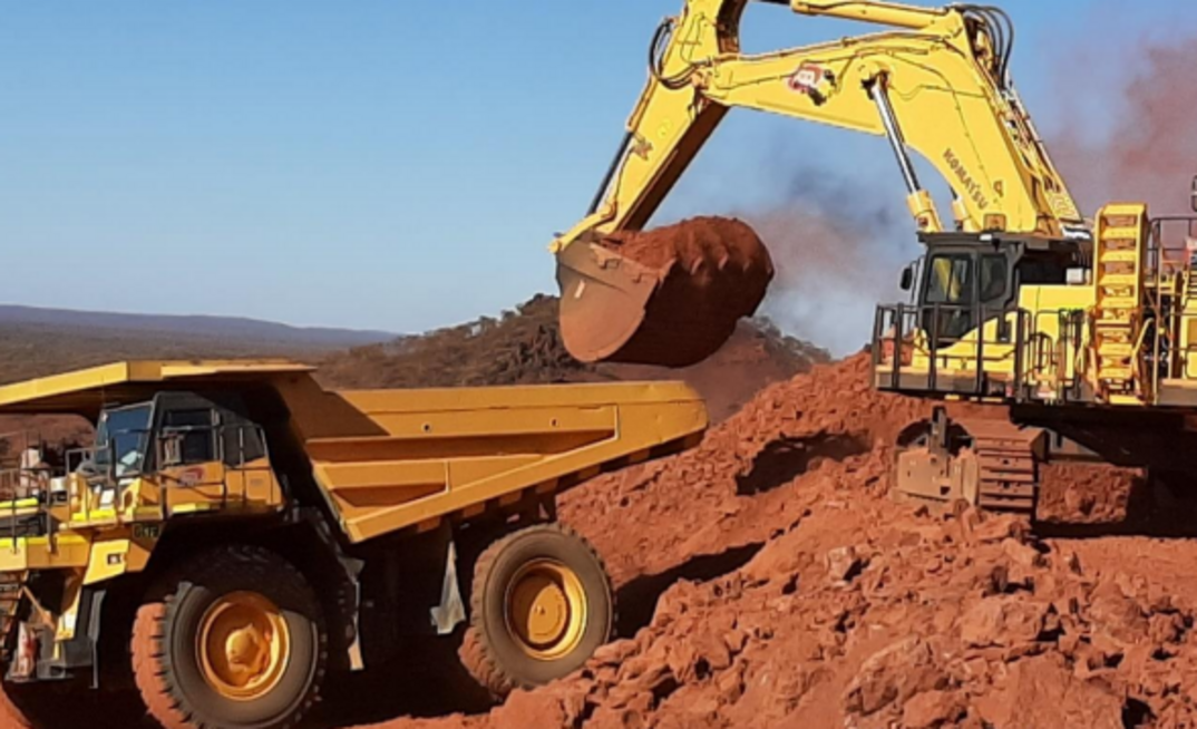 Mining at Iron Ridge.