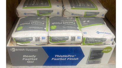 ThistlePro® FastSet Finish enjoys rapid success with UK plastering trade 