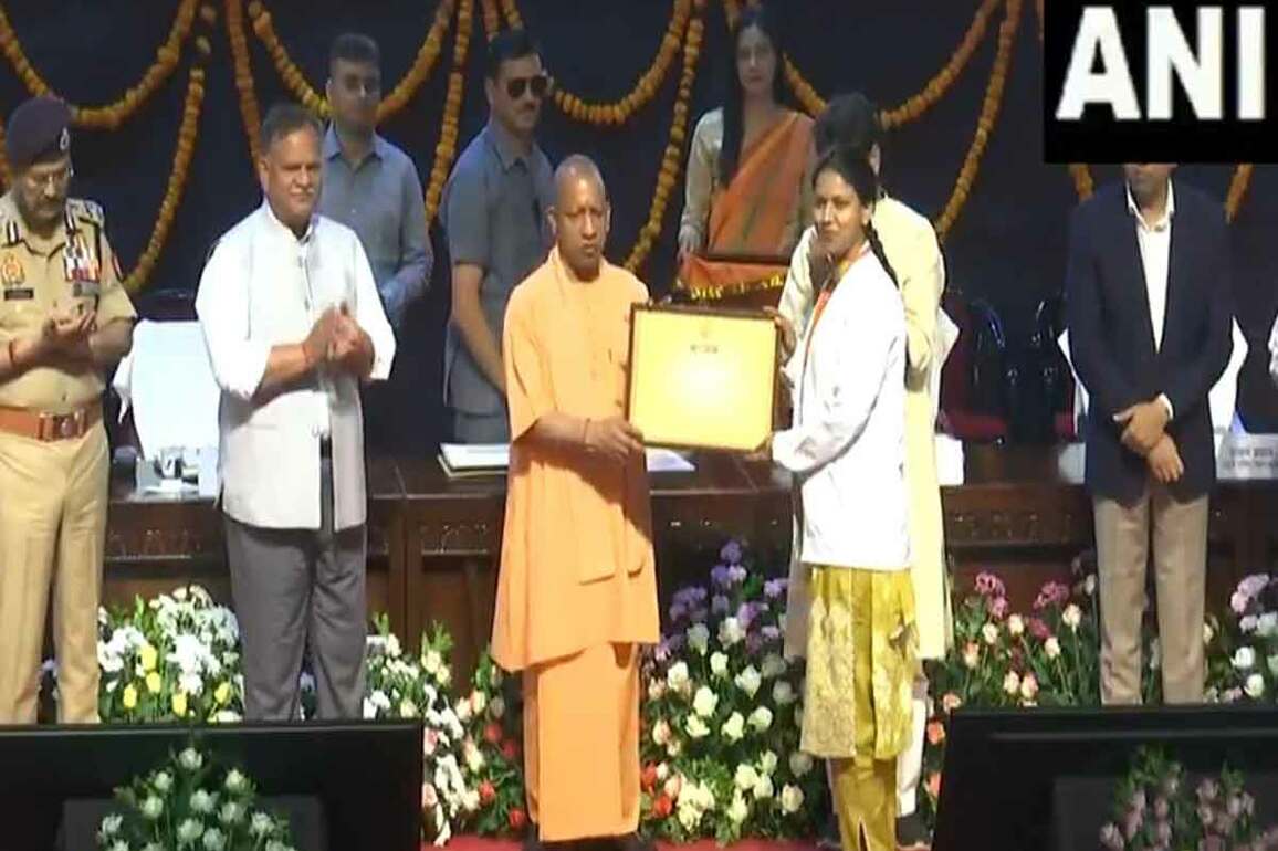 UP CM Yogi distributes appointment letters to 283 medical officers of AYUSH in Lucknow