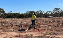  Preparation for the first blast at Jeffreys Find, a development milestone.