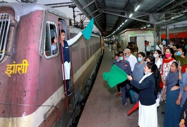 First woman driver of Indian Railways drives special train