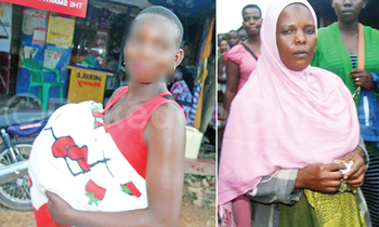 Nabaweesi eyafumbizibwa Ssengaawe Birungi (ku ddyo) nga tanneetuuka Nabaweesi eyafumbizibwa Ssengaawe Birungi (ku ddyo) nga tanneetuuka