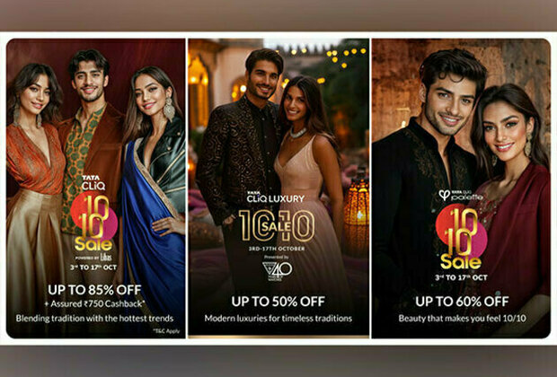 Tata CLiQ, Tata CLiQ Luxury, and Tata CLiQ Palette announce their flagship festive sale event 10/10