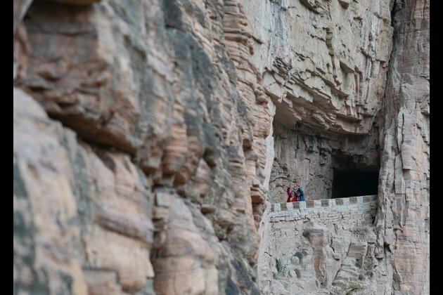 Cliff road on Taihang Mountains