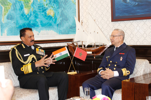 Indian, Moroccan navy discuss deeper maritime cooperation, focus on training exchanges