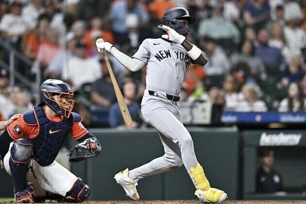 Jazz Chisholm Jr., Yanks crush Astros; Giancarlo Stanton injured