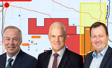 Beach Energy joins Taroom gas JV, with CEO Brett Woods alongside Omega O&G chief Trevor Brown and Tri-Star head Andrew Hackwood.