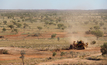 A dozer clearing land at Pilgangoora.